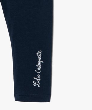 Legging bébé fille long en coton stretch - LuluCastagnette vue2 - LULUCASTAGNETTE - GEMO