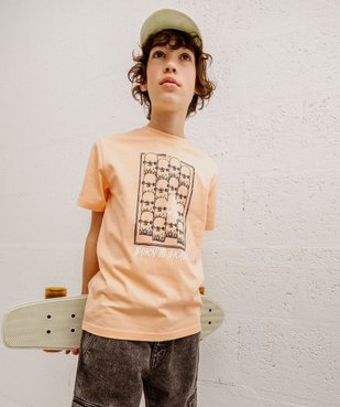 Tee-shirt manches courtes imprimé skate garçon vue2 - GEMO 4G GARCON - GEMO