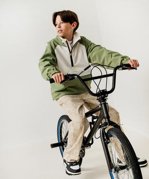 Blouson léger à capuche en matière déperlante garçon vue7 - GEMO (JUNIOR) - GEMO