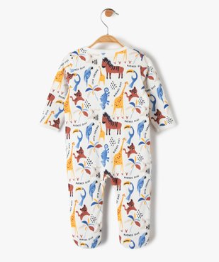 Pyjama dors-bien bébé imprimé avec ouverture sur l’avant vue3 - GEMO(BB COUCHE) - GEMO