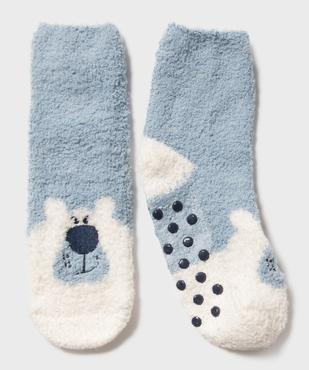 Chaussettes épaisses antidérapantes en maille chenille garçon vue1 - GEMO 4G GARCON - GEMO