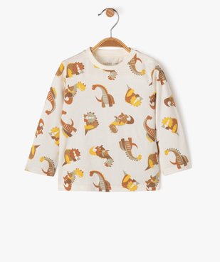 Ensemble 2 pièces : salopette en velours + tee-shirt manches longues bébé garçon vue3 - GEMO(BEBE DEBT) - GEMO