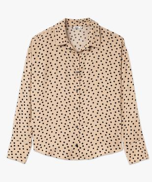Chemise manches longues fluide à pois femme vue4 - GEMO(FEMME PAP) - GEMO
