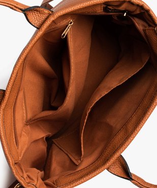 Sac femme porté main avec devant tressé vue3 - GEMO (ACCESS) - GEMO
