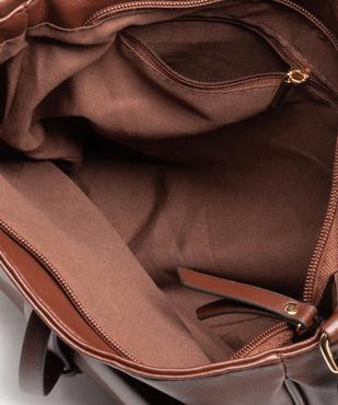 Sac femme forme arrondie avec rabat sur l’avant vue3 - GEMO (ACCESS) - GEMO