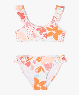Maillot de bain fille 2 pièces à motifs fleuris vue1 - GEMO (ENFANT) - GEMO