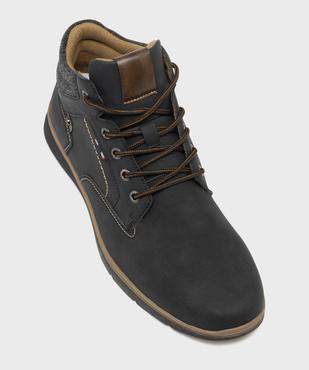 Boots midcut casual à col textile et semelle sport homme vue6 - URBAN STEPS - GEMO