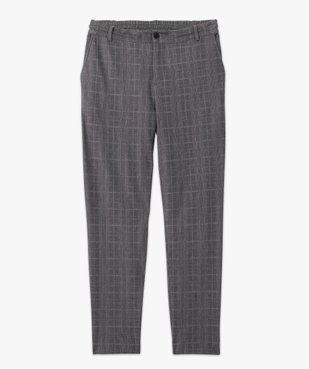 Pantalon à carreaux en maille extensible homme vue4 - GEMO (HOMME) - GEMO