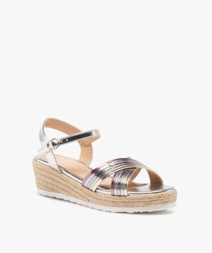 Sandales fille à talon compensé – LuluCastagnette vue2 - LULU CASTAGNETT - GEMO