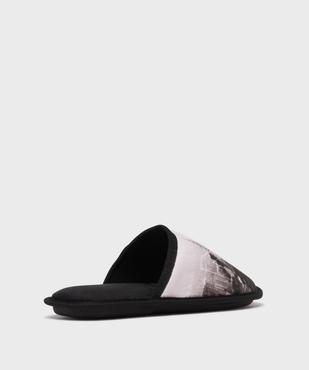 Chaussons mules en velours doux homme vue4 - GEMO 4G HOMME - GEMO