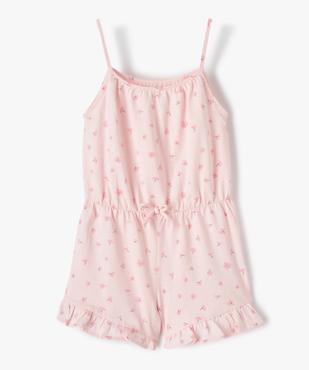 Combishort fille à fines bretelles et motif iridescent vue1 - GEMO (ENFANT) - GEMO