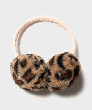Cache-oreilles en fourrure imitation léopard fille vue1 - GEMO (ACCESS) - GEMO