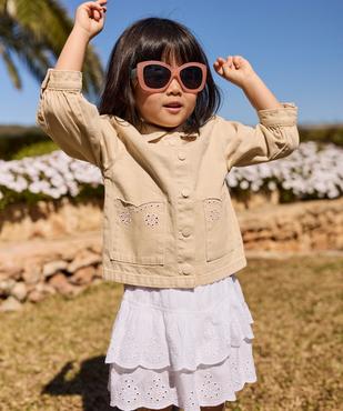 Jupe courte à volants avec short intégré bébé fille - LuluCastagnette vue4 - LULUCASTAGNETTE - GEMO