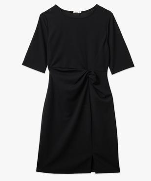 Robe à manches courtes avec effet noué femme vue4 - GEMO(FEMME PAP) - GEMO