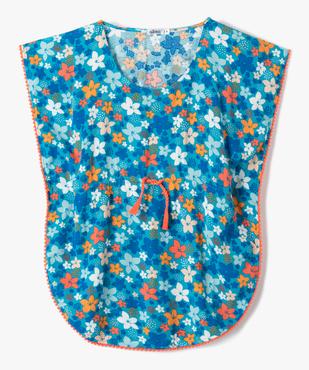 Robe de plage fille à motifs fleuris vue1 - GEMO (ENFANT) - GEMO
