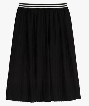 Jupe fille plissée mi-longue à taille élastiquée vue1 - GEMO (JUNIOR) - GEMO