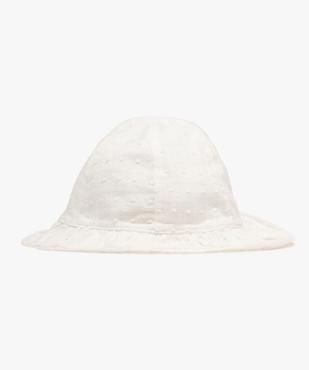 Chapeau brodé à volants bébé fille vue1 - GEMO (ACCESS) - GEMO