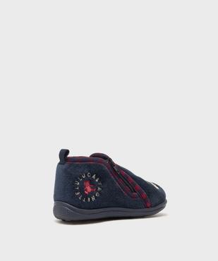 Chaussons montants zippés en velours bébé garçon - LuluCastagnette vue4 - LULUCASTAGNETTE - GEMO