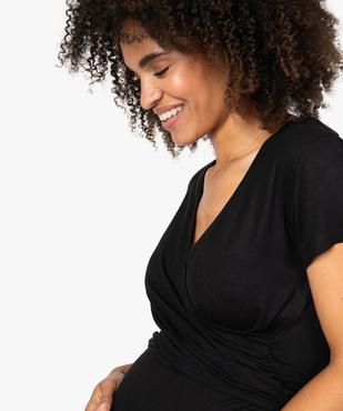 Tee-shirt de grossesse et allaitement cache-cœur vue1 - GEMO (MATER) - GEMO
