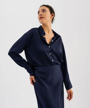 Chemise en satin femme vue2 - GEMO(FEMME PAP) - GEMO