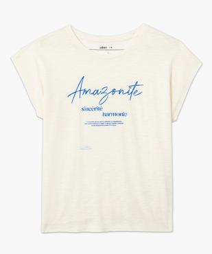 Tee-shirt femme sans manches avec inscription pailletée vue4 - GEMO 4G FEMME - GEMO