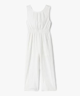 Combinaison pantalon avec broderie anglaise fille vue2 - GEMO (ENFANT) - GEMO