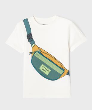 Tee-shirt manches courtes avec poche fantaisie garçon vue1 - GEMO 4G GARCON - GEMO