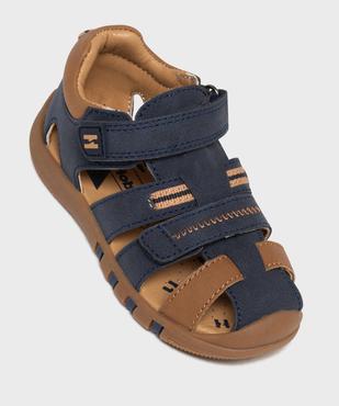 Sandales à bout fermée et scratch garçon - Hobiz vue5 - HOBIZ - GEMO