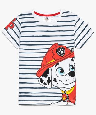 Tee-shirt garçon rayé et imprimé - La Pat'Patrouille  vue1 - PAT PATROUILLE - GEMO