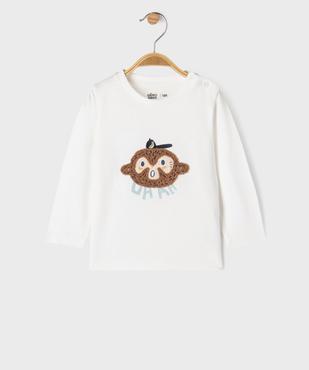 Tee-shirt manches longues avec motif animal bébé garçon vue1 - GEMO 4G BEBE - GEMO