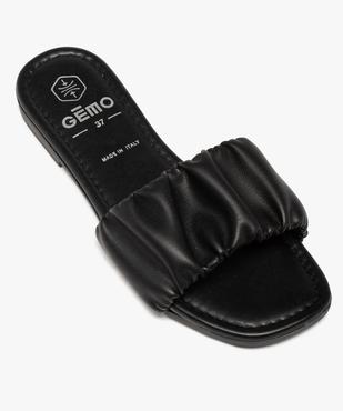 Mules femme à talon plat et bride unie froncée vue5 - GEMO (CASUAL) - GEMO