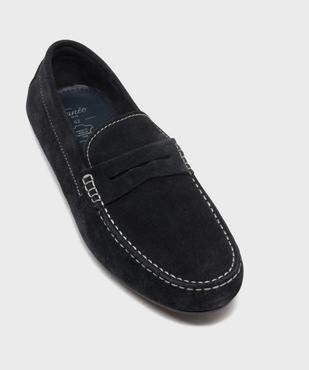 Mocassins dessus cuir velours homme -Tanéo vue5 - TANEO GEMO FOR GOOD - GEMO