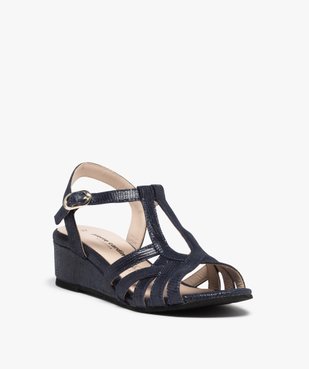 Sandales femme à fines brides en cuir – Pierre Cardin vue2 - PIERRE CARDIN D - GEMO