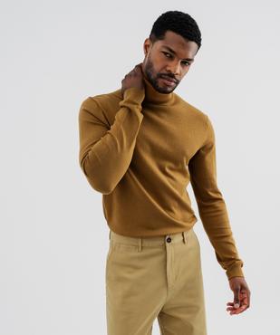Pull col roulé en maille fine homme vue1 - GEMO 4G HOMME - GEMO