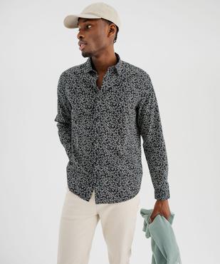 Chemise à motifs fleuris coupe regular homme vue4 - GEMO (HOMME) - GEMO