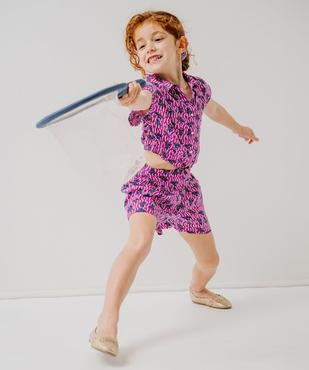 Chemise sans manches loose en viscose imprimée fille vue6 - GEMO 4G FILLE - GEMO