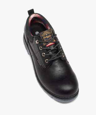 Derbies homme unis à semelle crantée et col rembourré vue6 - CARRERA - GEMO
