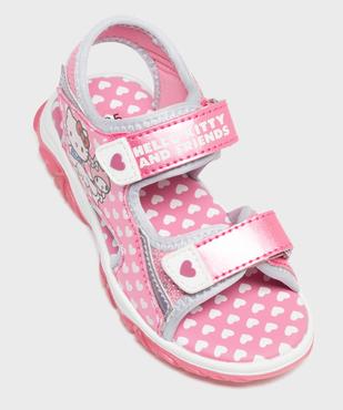 Sandales à scratch à motifs coeurs et chaton fille - Hello Kitty vue5 - HELLO KITTY - GEMO