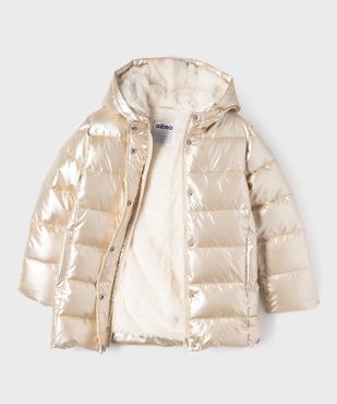 Manteau métallisé avec doublure chaude fille vue3 - GEMO (ENFANT) - GEMO