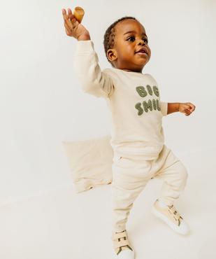 Pantalon de jogging avec intérieur molletonné bébé vue5 - GEMO 4G BEBE - GEMO