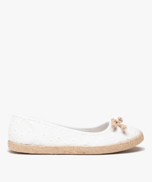 Ballerines femme en toile imprimée et semelle corde vue2 - GEMO (SPORTSWR) - GEMO