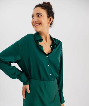 Chemise en satin femme vue3 - GEMO(FEMME PAP) - GEMO