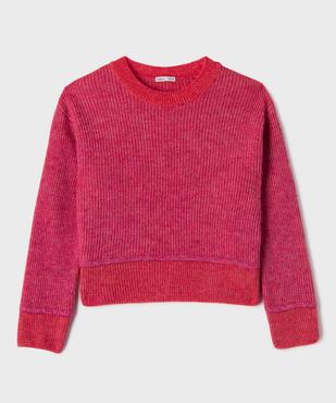 Pull court col rond ado fille vue1 - GEMO (JUNIOR) - GEMO