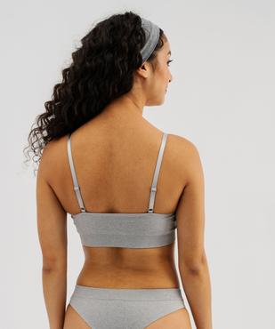 Soutien-gorge brassière sans coutures avec mousses amovibles vue2 - GEMO(HOMWR FEM) - GEMO