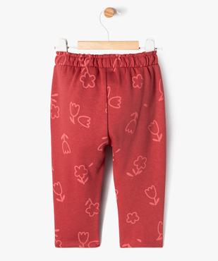 Pantalon en maille à motifs fleuris bébé fille vue4 - GEMO(BEBE DEBT) - GEMO