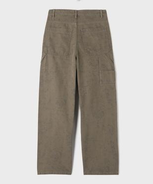 Pantalon carpenter en coton garçon vue4 - GEMO (JUNIOR) - GEMO