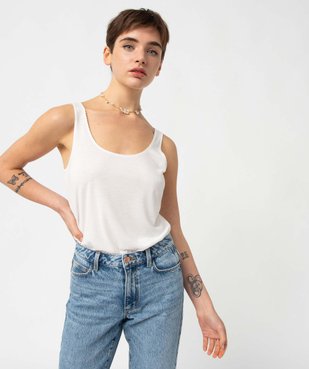 Débardeur femme avec emmanchures festonnées vue1 - GEMO(FEMME PAP) - GEMO
