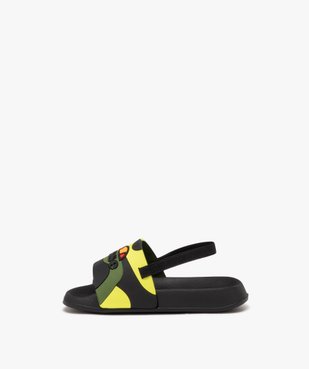 Mules de piscine garçon à bride talon élastique et bandeau camouflage - Ellesse vue3 - ELLESSE - GEMO