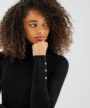 Pull à col roulée en maille fine femme vue2 - GEMO 4G FEMME - GEMO