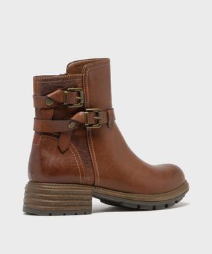 Boots avec brides fantaisie sur la tige femme - Emilia Rosa vue4 - EMILIA ROSA - GEMO